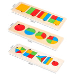 Jeu de Tri en Bois avec Formes Géométriques