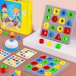 Jouet éducatif sensoriel de couleur de jeu d'association de formes