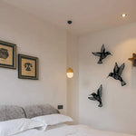 🐦Lot de 3 décorations murales en métal Colibri