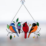 Tentures de vitrail oiseaux 🎁Promotion de la fête des mères🐦