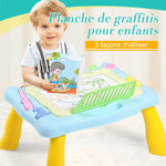 Table de Planche de Graffitis Magnétique Multi pour Enfants