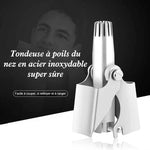 Ciaovie™ Tondeuse À Poils De Nez Manuel en Acier Inoxydable