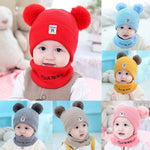Ciaovie™ Chapeau et Écharpe Chaud Hiver Pour Bébés