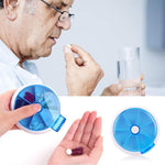 Pilulier Rond Portable Hebdomadaire