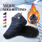 Ciaovie™ Bottes de Neige Femmes Hommes Bottines Plates Fourrées Imperméable