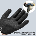 Gant antidérapant pour attraper du poisson