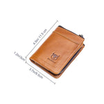 Portefeuille Multi-Emplacements Anti-RFID Avec Poche à Monnaie