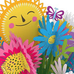 Carte de Bouquet de Fleurs en 3D