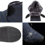 Ciaovie™ Bottes de Neige Femmes Hommes Bottines Plates Fourrées Imperméable