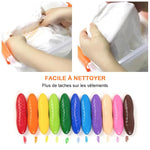 Crayon de Cire Lavable pour Enfants (12/24/36 couleurs)