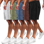 Short décontracté en lin pour hommes