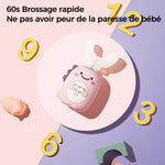 Brosse à dents pour enfants en forme de U de dinosaure