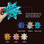 Ciaovie™ Décorations 3D en Flocon de Neige (6/12 pièces)