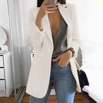 Revers Slim Fit Cardigan Blazer élégant