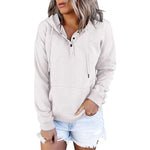 Sweat-shirt décontracté à capuche avec poche à cordon