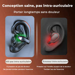 🎁 Écouteurs à conduction osseuse avec clip d'oreille sans fil 2023🎧