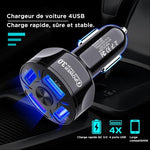 Port de charge rapide 4-EN-1 pour voiture