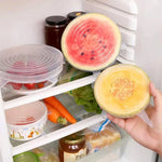 Couvercle Alimentaire en Silicone Extensible, Kit de 6 Pièces