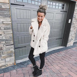 Veste en Peluche pour Femmes en Polaire