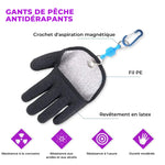 Gant antidérapant pour attraper du poisson