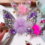 Épingle à Cheveux Papillon Volant
