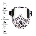Lunettes de Motocross avec Masque Détachable