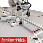 Cadre de support réglable pour la machine à découper