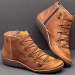 Ciaovie™ Bottines à Talons Plats Monochromes