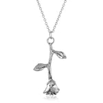 Rose Collier Pendentif