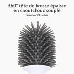Brosse de Toilette en Silicone Antibactérienne