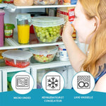 Couvercle Alimentaire en Silicone Extensible, Kit de 6 Pièces