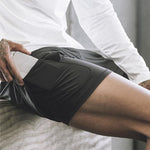 Shorts de Sport à Double Couche pour Hommes