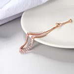 Bracelet Zircon Cubique Plaqué Or 18 Carats