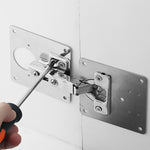 Jeu de charnières pour portes d'armoires