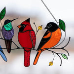 Tentures de vitrail oiseaux 🎁Promotion de la fête des mères🐦