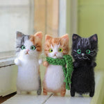 Cadeau de feutre de laine de chat bricolage pour les amoureux des chats