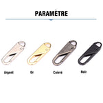 Tête De Zip Universelle En Métal