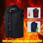 Hommes Chauffé Gilet Isolé Veste
