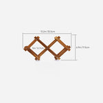 Porte-bouteilles en bois pliable