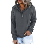 Sweat-shirt décontracté à capuche avec poche à cordon