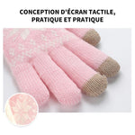Femme Gants Hiver Chaud Avec Doublés