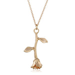 Rose Collier Pendentif