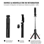 Ciaovie™ Selfie Trépied, Bluetooth Selfie Stick 3 en 1