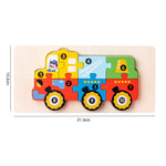 Puzzle en bois 3D éducatif pour enfants