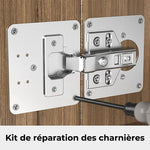 Jeu de charnières pour portes d'armoires
