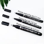 Stylo Marqueur à Encre d'Argent Effet Miroir