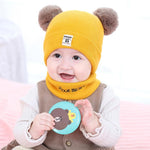 Ciaovie™ Chapeau et Écharpe Chaud Hiver Pour Bébés