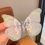 Pince à cheveux de papillon de couleur dégradée