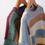 Ciaovie™ Pull Ras du Cou à Rayures Mode Automne pour Femmes