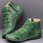 Ciaovie™ Bottines à Talons Plats Monochromes